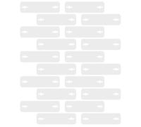 PRETYZOOM 20 Pièces Insert Support Discret Invisible de Cravate en | Dimensions 4,80x1,18 Po, Usage Bureau et Réunions, sans Perçage