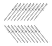 PRETYZOOM 200 Pièces Rivet Aveugle Aluminium M3.2x13 à Tête Bombée pour | Ouverture Ronde, Pose Invisible, Contrôle Visuel Simple, Compatible Outils Manuels et Pneumatiques