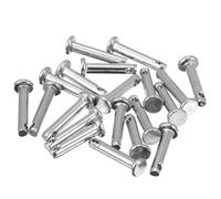 PRETYZOOM 20pièces Goupilles de Chape Inoxydables Épingles à Trou Plat Acier Inox Fixations Durables pour Bricolage et Industrie Lot