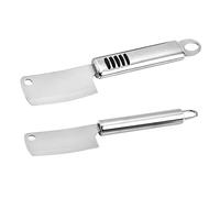 PRETYZOOM 2pièces Couteaux Mini Couperet Inox Antiadhérent Spatule Fromage Multifonction Ustensiles Cuisine Professionnelle