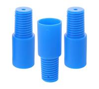 PRETYZOOM 3 Pièces Adaptateur pour Manche de Balai Bleu en Plastique, Remplacement Facile Connexion Robuste et Finition Lisse sans Bavure, Dimensions 7,5x2,8x2,8 Cm