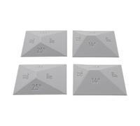 PRETYZOOM 4 Pièces Guide Angle pour Affûtage Couteaux Réglable - Clips de Guidage Accessoire pour Pierre à Aiguiser Maintien Précis des Lames Usage Cuisine et Extérieur