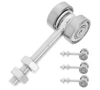 PRETYZOOM 4pcs Galet Porte Coulissante en Alliage M8x60 pour Portes de Grange et Penderie, Assemblage Chariot à Roulement, Installation Facile pour Maison et Espace de Travail