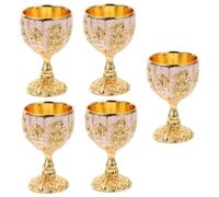 PRETYZOOM 5 Pièces Verre À Vin Européen Verres À Martini Gobelet À Liqueur Verres À Boire Gobelets À Jus Tasses Pour Hommes Tasse À Whisky Tasse À Vin De Style Européen Tasse