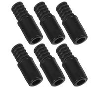 PRETYZOOM 6 Pièces Adaptateur pour Manche de Balai, Kit de Réparation pour Embout Fileté, Plastique Noir, pour Tube de 22mm, Compatible Manches Droits et Télescopiques, Nettoyage Domestique