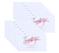 PRETYZOOM 60 Pièces Cartes de Remerciement pour Commande, Cartes Merci pour Achat, Papier, pour Boulangeries et Salons de Manucure, pour Petits Commerces et Emballages Présents