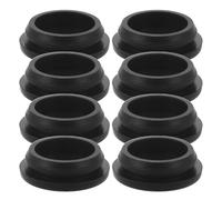PRETYZOOM 8 Pièces Bouchon de Vidange Anti-Fuite en Silicone Noir pour Congélateur Coffre, Installation Facile, Protection du Trou D'évacuation du Réfrigérateur