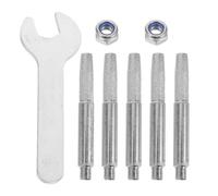 PRETYZOOM Affûteur à Manivelle Diamanté pour Tronçonneuse, Lime à Tronçonneuse, Corindon Argenté, 1 Set, avec Écrous et Clé, pour Entretien du Jardin et Réparations Mécaniques, 5,5mm