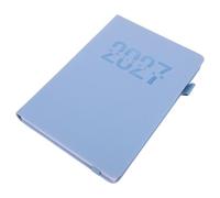 PRETYZOOM Agenda 2027 Couverture Rigide Pu et Grand Espace D'écriture pour Planification Scolaire et Voyages, Organiseur Annuel Papier Pratique