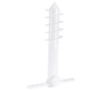 PRETYZOOM Ancre de Parasol de Plage en Abs à Vis Blanc Épais | Piquet D’ancrage au Sol pour Parapluie, Sable et Terre Meuble, Paquet de Plage