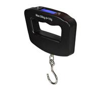 PRETYZOOM Balance Numérique de Pêche Portable 10g à 50kg pour Voyage | Noir, ABS et Acier Inoxydable, Réponse Rapide et Stable, Usage Pêche et Bagage