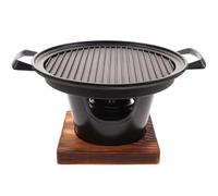 PRETYZOOM Barbecue en Alliage D'aluminium sans Fumée pour Portable Camping et Maison, Mini Grill Bois, Facile à Ranger, pour 2-3 Personnes en Extérieur
