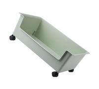 PRETYZOOM Bibliothèque Sur Roulettes Conteneur De Stockage De Livres Sous Meuble Organisateur Mobile Pour Bureau Dortoir Et Maison 39.50 X 28.40 X 15.70 Cm