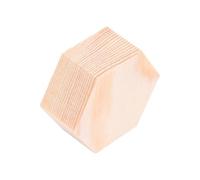 PRETYZOOM Bloc de Bois Hexagonal en Pin Beige 10 Pièces, Planche Artisanale Polygonale Facile à Peindre pour Projets Artistiques et Décoration DIY