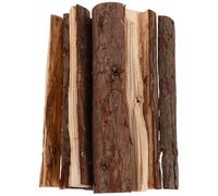 PRETYZOOM Bois Naturel en Bois Marron 10 Bûches Décoratives Ambiance Rustique et Réaliste pour Cheminée et Foyer Extérieur pour Décoration Intérieure et Extérieure