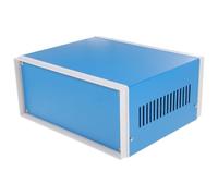 PRETYZOOM Boîte à projets électroniques en métal bleu avec accessoires vis, coffret pour communication junction boxes, pour usage dans aéroports et stations de métro, montage simple
