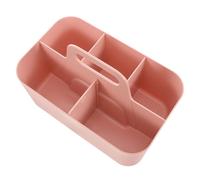 PRETYZOOM Boîte de Rangement Compartimentée Pratique et Esthétique en Plastique avec Poignée Multifonctionnelle pour Cosmétiques et Fournitures de Bureau pour Bureau