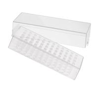 PRETYZOOM Boîte de Rangement en ABS pour Mèches de Perceuse à Ongles 48 Trous et Design Spécial Affichage Élégant Bureau Toujours Propre