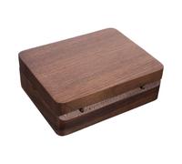 PRETYZOOM Boîte de Rangement en Bois pour Médaille Commémorative Insert en Mousse Anti-Rayures, Coffret de Présentation Antique pour Collection et Vitrine
