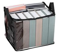 PRETYZOOM Boîte De Rangement Pour Livres 5 Pièces Organisateur De Bureau Transparent Mallette De Rangement Conteneur Pour Livres Et Documents Empilable Pour Bureau Bibliothèque Espace Restreint