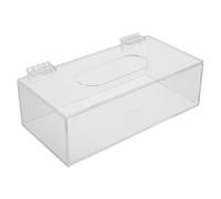 PRETYZOOM Boîte de Rangement pour Masque Facial en Acrylique avec Couvercle à Charnière Design Rabattable, Économise de L'espace et Évite les Confusions, pour Salles de Réunion
