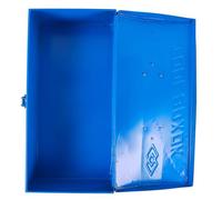 PRETYZOOM Boîte de Rangement pour Outils en Fer Bleue, Pratique et Résistante, pour Garage ou Pièce de Stockage, Mallette Outils Métal Robuste et Compacte