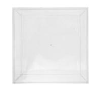 PRETYZOOM Boîtes à Dragées Transparentes de Cube, Boîte de Bonbons de Mariage en Plastique 500ml, Élégante et Protectrice pour Décorations de Fête