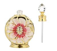 PRETYZOOM Bouteille en Verre 12ml pour Huiles Essentielles Chic et Créative, Flacon de Parfum Décoratif Facile à Utiliser Rangement Cosmétique