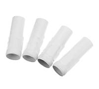 PRETYZOOM Cache-douilles pour lustres Manchon de bride pour lustre à bougie E14 Fer 4pcs Blanc Pour luminaires et lampes à bougies