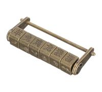 PRETYZOOM Cadenas à Combinaison Rétro en Alliage de Zinc Verrouillage par Code, Serrure de Sécurité Vintage pour Boîte Cadeau et Cabinet à Domicile Bureau