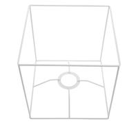 PRETYZOOM Cadre Abat-jour en Métal Finition Résistante à L'usure, Assemblage Modulaire Facile, Style Rustique pour Chambres et Bureaux, Support Lampe E27 Filaire