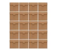 PRETYZOOM Carrées 20x20cm Lot de 20 en Papier Kraft Épais Résistantes Déchirure Faciles à Transporter, pour Invitations, Cartes et Scrapbooking
