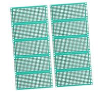PRETYZOOM Carte de Circuit Imprimé Double Face PCB 3x7 2,54 Mm Espacements, Plaque D'essai en Fibre de Verre Époxy Étamée, 10 Pièces pour Projets DIY Électroniques