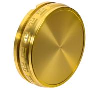 PRETYZOOM Cendrier Rond en Laiton Simple et Rétro pour Bureau et Restaurant, Base Stable et Design Élégant Or pour Intérieur Moderne
