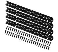 PRETYZOOM Charnière Continue Acier Inoxydable Noir Robuste pour Tables Chaises et Boîtes Bois Charnière Piano Longue pour Usage Industriel