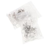 PRETYZOOM Clips de Fixation pour Bandes LED 10mm en Abs Vis, Protège la Déformation et L'expansion Thermique, Lot de 100 Pièces pour Éclairage Intérieur