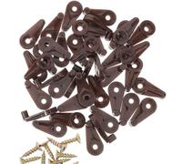 PRETYZOOM Clips de Miroir, Supports de Miroirs Muraux, Supports de Montage en Verre en Plastique et Fer, pour Présentation de Collections et Verre 4-5 mm, 1 Ensemble