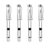 PRETYZOOM Convertisseurs d'Encre pour Stylo Plume Pointe Fine, Lot de 4, Stylo d'Entraînement pour Élèves, en Résine Transparente, pour École et Bureau