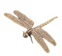 PRETYZOOM Figurine Libellule en Métal Doré Petite Statue de Collection Ornement de Maison et Décor de Bureau Décoration Vintage pour Chambre Jardin et Table