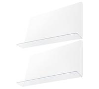 PRETYZOOM Garde À Éclaboussures pour Et Douche Pare Éclaboussures D’Eau en PVC Transparent 15.75 X 4.72 X 1.57 Pouces Installation sans Outil pour Cuisine Et Salle De Bain Lot De 2