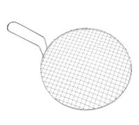 PRETYZOOM Grille de Barbecue en Acier Inoxydable Poignée, Filet de Grillage Résistant à l'usure pour Cuisson Extérieure, Pratique et Facile à Utiliser