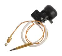 PRETYZOOM Interrupteur Anti-Inclinaison à Gaz, Thermocouple | ABS Cuivre Nylon, Arrêt Automatique du Gaz en 3 Secondes, pour Jardin et Extérieur, Noir