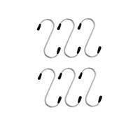 PRETYZOOM Lot de 12 Crochets Suspendre en Acier Inoxydable Multifonction S pour Rangement, Dimensions 7X2.8X0.5 CM, Gain de Place et Protection des Articles, pour Salon et Chambre