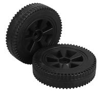 PRETYZOOM Lot de 2 Roues Pivotantes 6 Pouces pour Barbecue et Chariot, Matériau Hdpe Robuste, Mobilité Fluide, Accessoire pour Cuisson en Plein Air