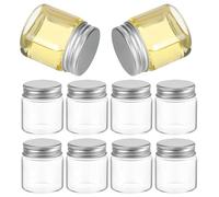 PRETYZOOM Lot De 20 Bocaux En Verre Hermétiques 50 Ml Mini 45x50 Mm Avec Couvercles Étanches Pour Rangement Alimentaire La Cuisine Maison
