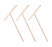 PRETYZOOM Lot de 3 Spatules en Bambou Forme T pour Crêpes Contrôle Précis de L'épaisseur et Design Ergonomique, Outil D'étalage Cuisine Maison et Restaurants