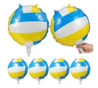PRETYZOOM Lot de 6 Ballons Gonflables en Film Aluminium 18 Pouces pour Décoration de Fête Thème Volley-ball Sandales Femme