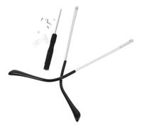 PRETYZOOM Métal Branches de Lunettes de Rechange, Argenté, 1 Paire | Fixation Simple Dent, Charnière à Ressort, Maintien Antidérapant, pour Montures Optiques et Entretien Garçon Fille