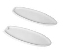 PRETYZOOM Moule Insert Buche 30cm en Silicone Blanc, 2 Pièces | DIY et Dessous de Verre, Forme Surfboard, Démoulage Facile, Entretien Simple, Décoration Murale