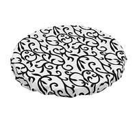 PRETYZOOM Nappe Imprimée Ronde Extensible 80 Cm Polyester Housse De Table pour Maison Hôtel Usage Quotidien Décoration Pratique